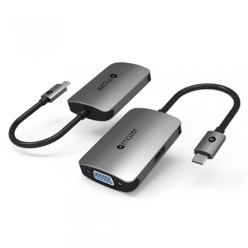 MAZER USB-C TO 4K-HDMI+VGA DUAL DISPLAY ADAPTER